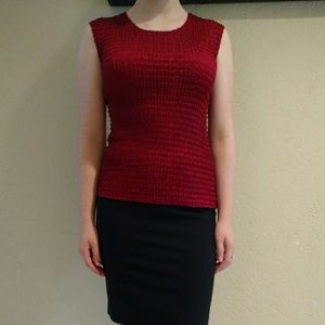 Red dressy tank